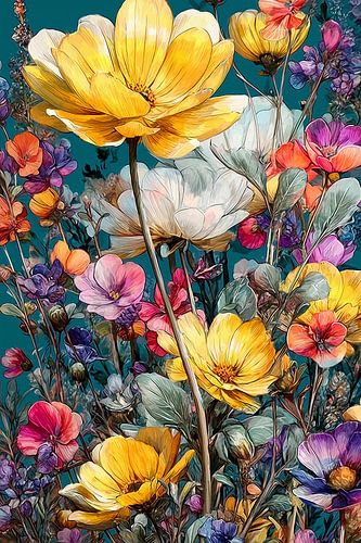 Prachtige bloementuin A