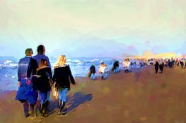 Together towards the horizon by Frans Van der Kuil