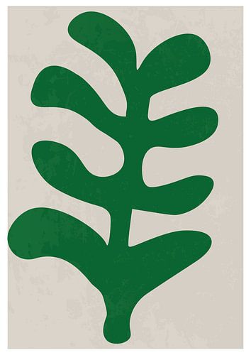 Abstracte illustratie van een groen blad