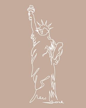 Freedom line art van Kirtah Designs
