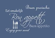 Bon appétit - Bleu par Sandra Hazes Aperçu