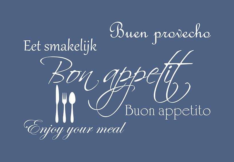 Bon appétit - Bleu par Sandra Hazes