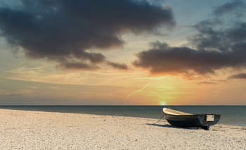 Boot am Strand