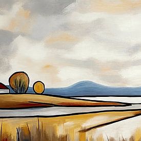 Landscape Rustic by Wonderful Art