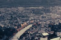 Innsbruck bei Nebel und Schnee