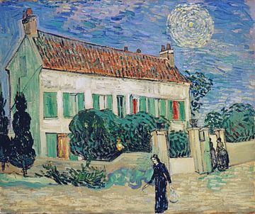Het Witte Huis bij nacht, Vincent van Gogh
