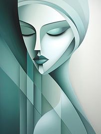 Vrouw abstract van Bert Nijholt