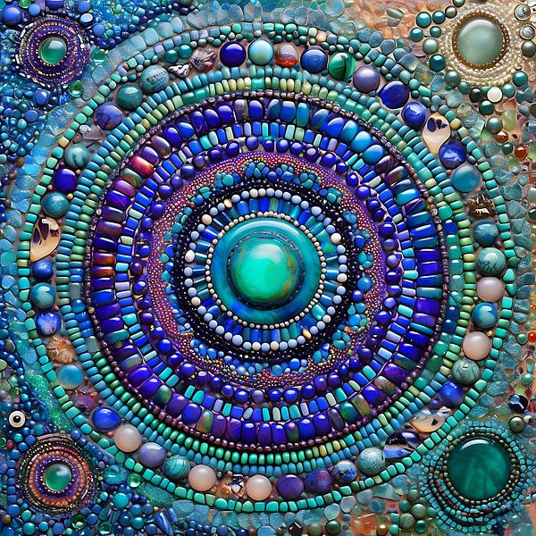 Gemstone Mandala II by Jacky