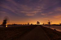 Zonsondergang bij Kinderdijk