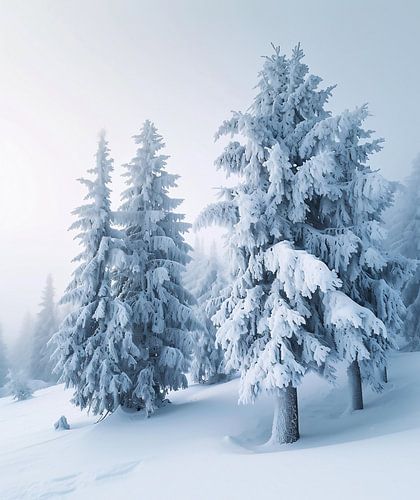 Romantic winter landscape