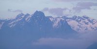 Piz Cengalo im Abendlicht, Italien