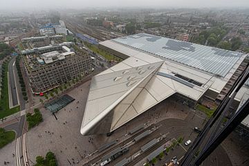 Rotterdam central, seen from above by Martijn