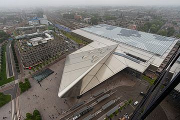 Rotterdam centraal, van bovenaf gezien van Martijn