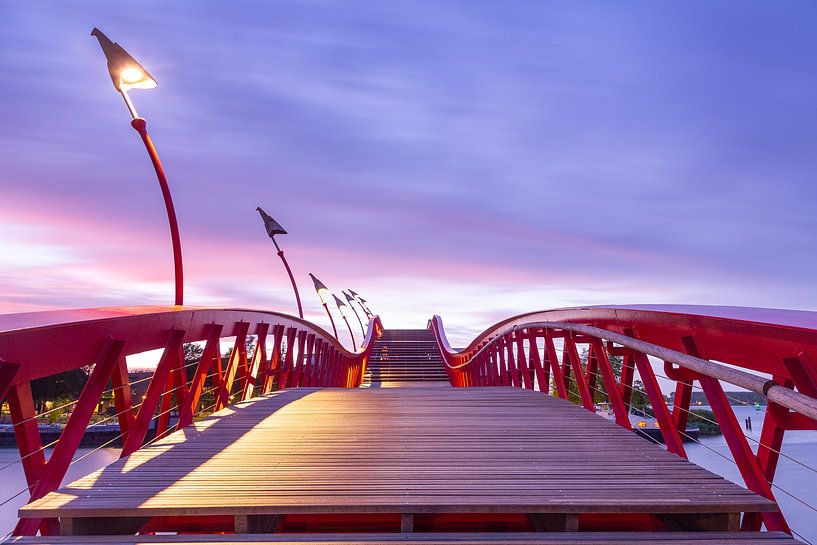 Python Bridge, stairway to Amsterdam by Marcel van den Bos