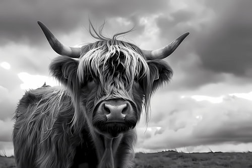 Highland Majesty – Schwarzweiße Begegnung