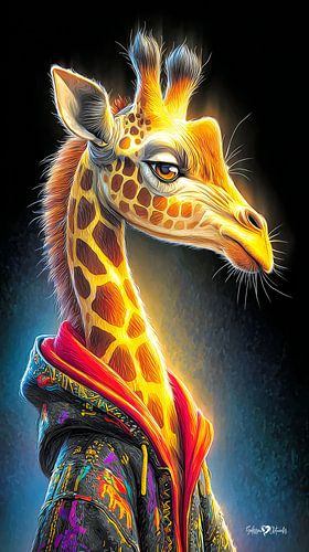 giraffe portret