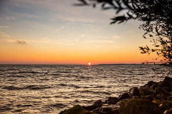 Zonsopkomst IJsselmeer in het voorjaar