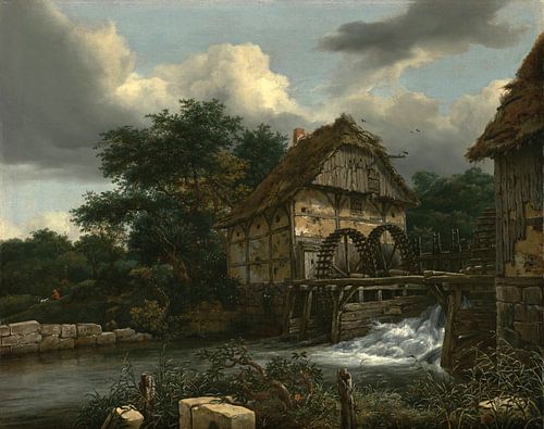 Jacob van Ruisdael - Twee Watermolens