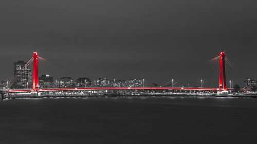 Skyline von Rotterdam mit der Willemsbrug