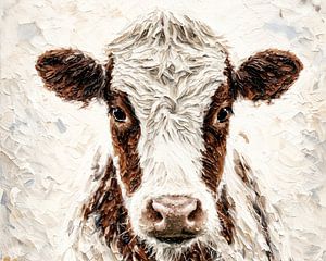 Portrait d'une vache curieuse