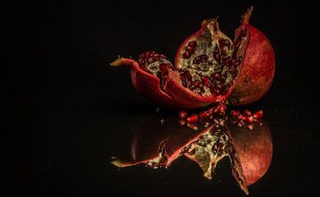 Stillleben mit Granatapfel von j deuzeman