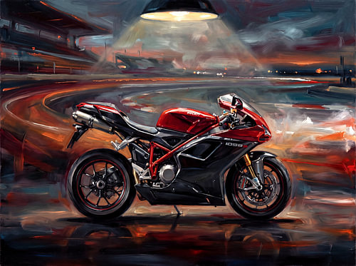 Ducati 1098 in voller Fahrt