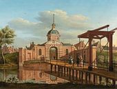 Gezicht op Morspoort, Leiden, Paulus Constantijn la Fargue van Meesterlijcke Meesters thumbnail