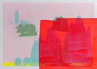 Red area with pink