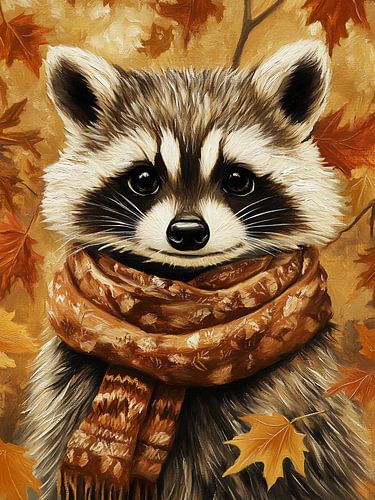 Raton laveur d'automne