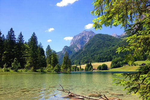 Lake Hintersee near Ramsau in the Berchtesgadener Land
