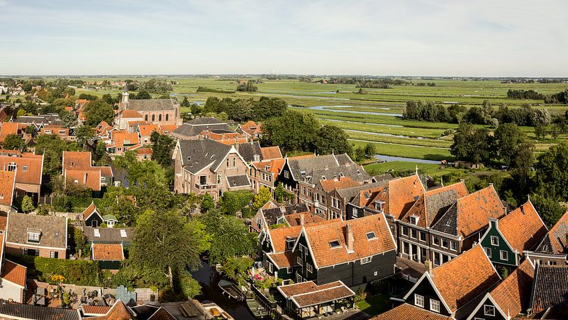 luchtfoto van De Rijp van Contrast inBeeld