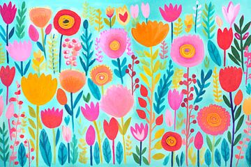 Wilde bloemen zomer van Andrea Haase
