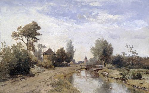 Landschap bij Kortenhoef, Paul Joseph Constantin Gabriël