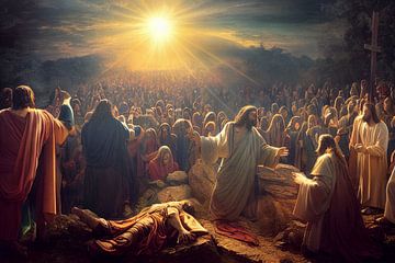 Peinture Résurrection Jésus-Christ Illustration 02 sur Animaflora PicsStock