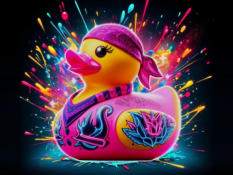 Neon Kwark Kunst Nr. 4 van Alexander Fuchs