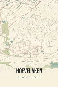 Alte Landkarte von Hoevelaken (Gelderland) von Rezona