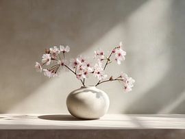 Minimalistische Stilllebenfotografie im Japandi-Stil