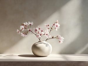 Minimalistische Stilllebenfotografie im Japandi-Stil