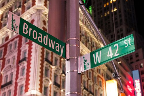 Panneau de rue à Broadway