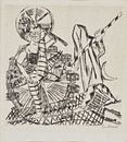 De koorddanser, Max Beckmann, 1921 van Atelier Liesjes thumbnail