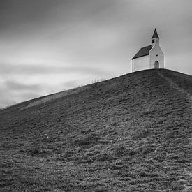 Church on a mound by Jan van der Vlies