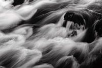 Abstract beeld van een waterval in IJsland