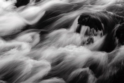Abstract beeld van een waterval in IJsland
