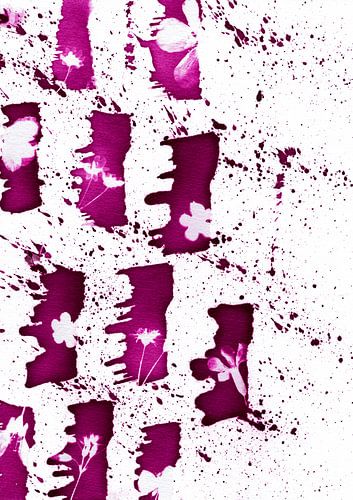 Roze bloesem spatten