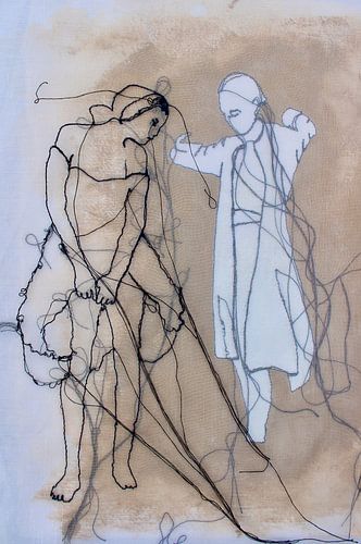 "Mädchen, in Gedanken vertieft.