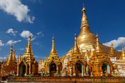 The Shwedagon Pagoda in Yangon Myanmar