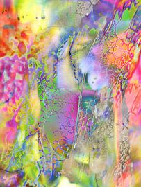 natuur trekt lijnen popart van Claudia Gründler