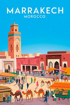 Marrakech, Marokko. von Poster Art Shop