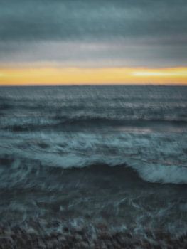 Ungezähmtes Meer - Fotodruck - Der Horizont - Arbeit an der Wand