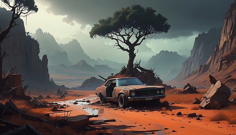 Mexican mountain landscape in thunderstorm mood by Nick Wendt